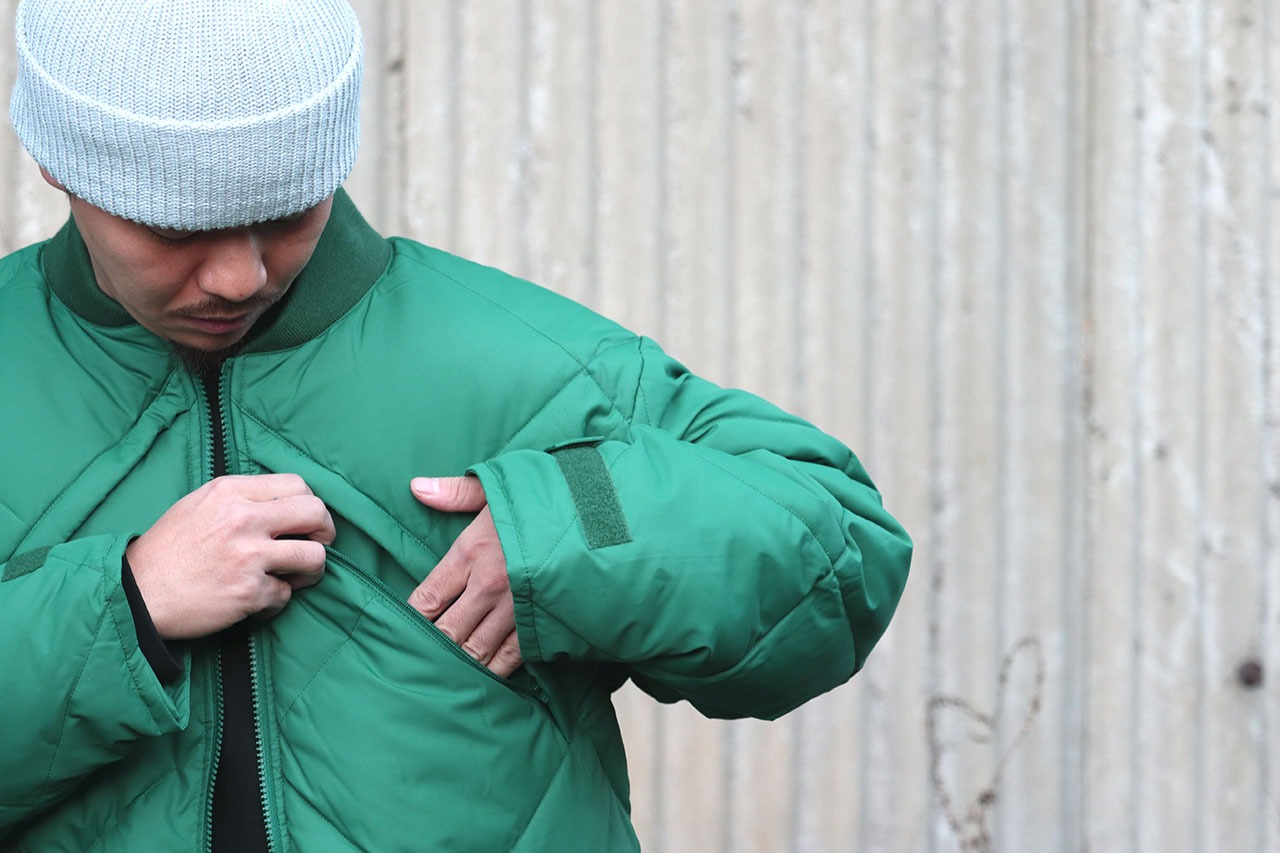 empire studios ライムグリーン ダウンジャケット RWCHE (ローチ) DIAMOND JACKET ダウンジャケット メンズ ブランド