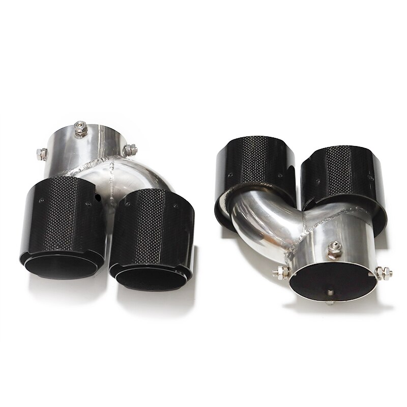 1 Pair Car Exhaust Pipe Carbon Fiber Exhaust Tip For BMW G20 G21 M340i ...