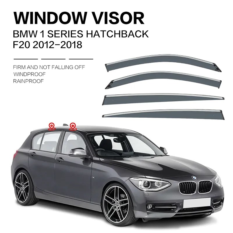 ウィンドウ バイザー BMW 1 シリーズ E87 F20 F52 2004年-2023 ドア