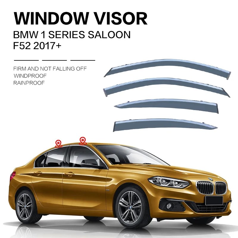 ウィンドウ バイザー BMW 1 シリーズ E87 F20 F52 2004年-2023 ドア