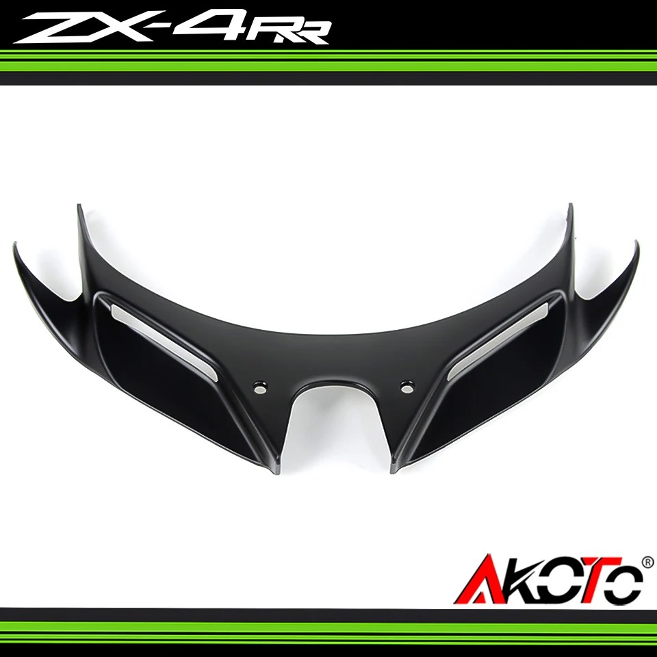 2023 Fighting Style ZX4RR Motorcycle Front Aerodynamic Winglets Windshield  Fairing Wing For Kawasaki ZX-4RR ZX-4R Accessories