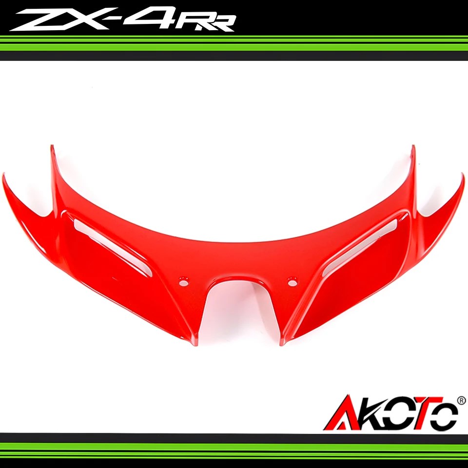 2023 Fighting Style ZX4RR Motorcycle Front Aerodynamic Winglets Windshield  Fairing Wing For Kawasaki ZX-4RR ZX-4R Accessories