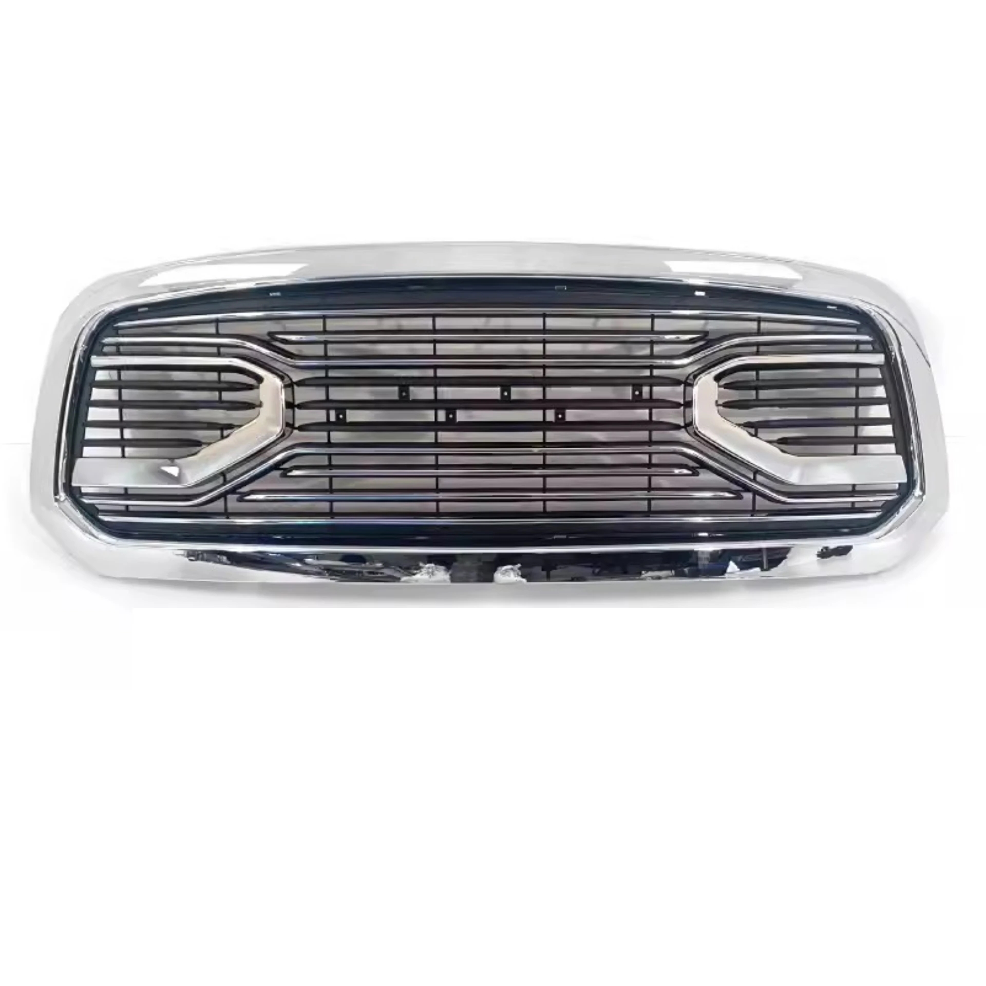 Body Kit Front Grille with Lamp Chrome Grill Grid Radiator for Dodge RAM1500 14 18 Modified New Style Net Auto Accessories :c02655:OSストア