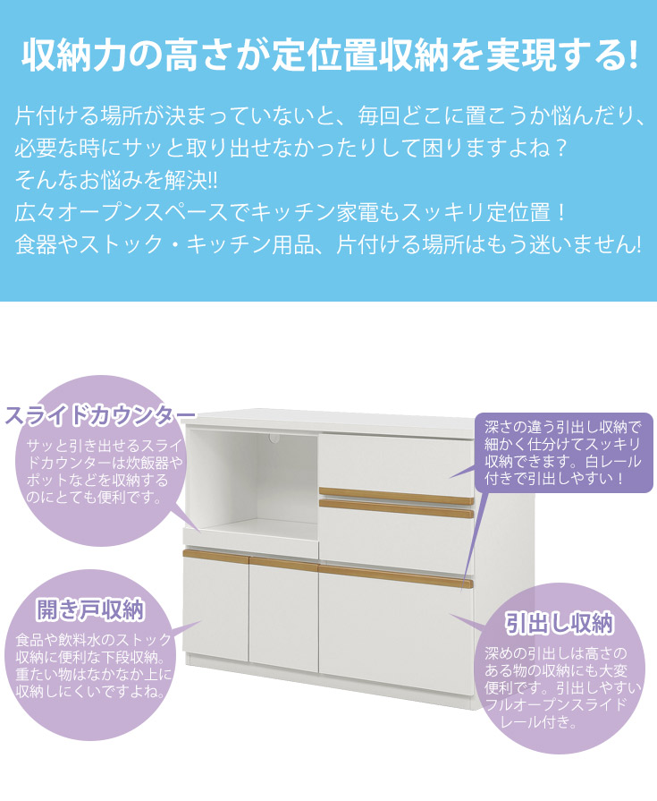 収納力の高さが定位置収納を実現する