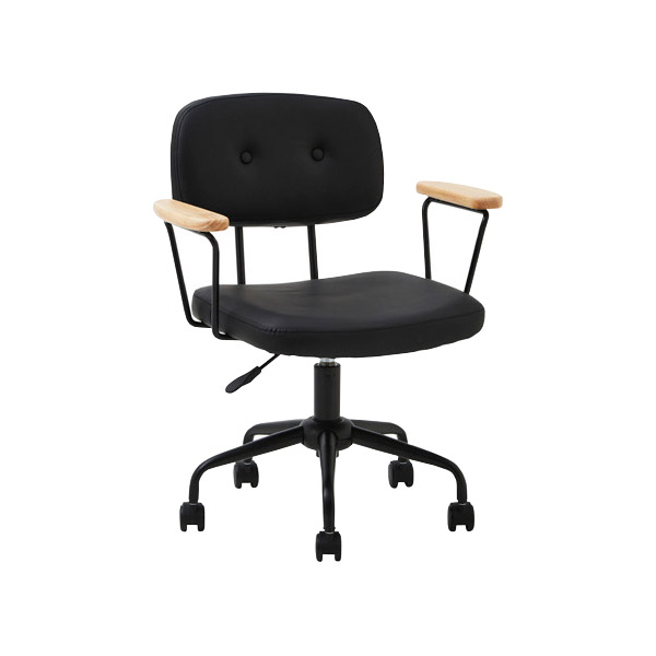 デスクチェア オフィスチェア 椅子 いす おしゃれ パソコンチェア レザー ファブリック チェア イス 回転 昇降式 キャスター付き ワークチェア 学習椅子｜osyare8｜02