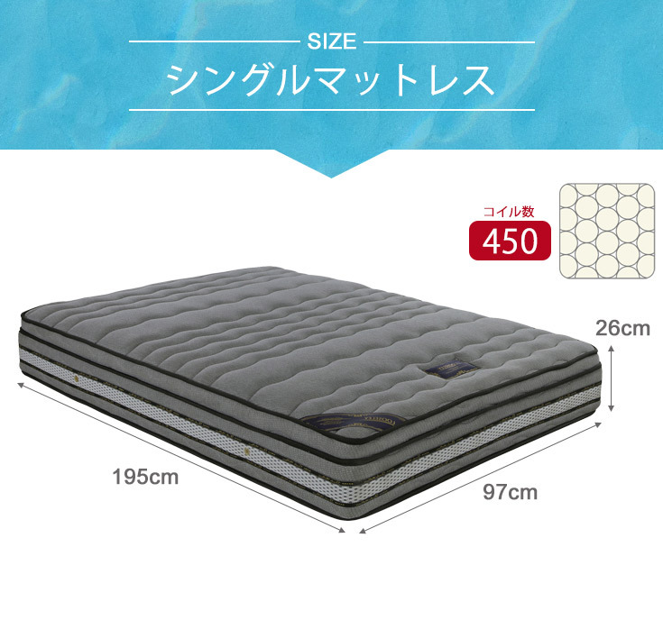 マットレス シングル ポケットコイル ポケットコイルマットレス 低反発