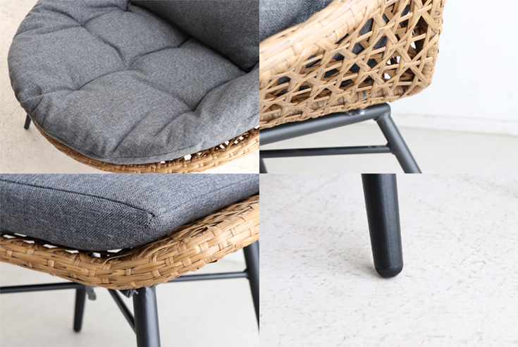 ガーデンファニチャー パーソナルチェア オットマン付き ガーデン