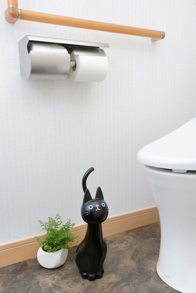 トイレブラシ 猫 トイレグッズ 掃除用具 黒猫 白猫 ねこのしっぽの物語 猫グッズ 猫雑貨 グッズ 雑貨 猫柄 小物【クリスマス】  :ek-755-684-755-685:薔薇雑貨のおしゃれ姫 - 通販 - Yahoo!ショッピング