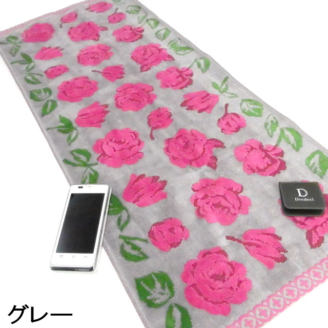 フェイスタオル 薔薇柄 薔薇 ドレディール エチュード