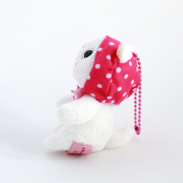 ぬいぐるみ マスコット ピンクずきん 白猫 ジェトイ choochoo