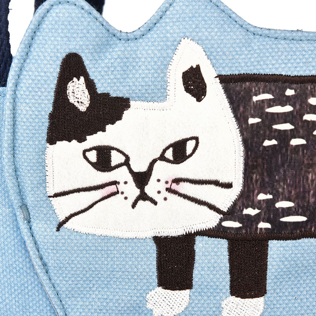 トートバッグ 軽い 猫 ハミポケ バッグ ネコ柄 ネコまるけ 布 サブ