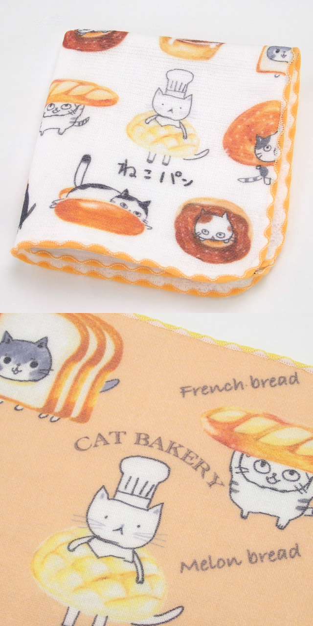 閉店セール☆30%クーポン】 ハンドタオル タオル ハンカチ 猫