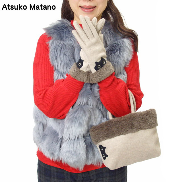 さっしゃん様おまとめ新品 マタノアツコ スエード 調 手袋 パンダ 大勧め さっしゃん様おまとめ新品 マタノアツコ 手袋 調