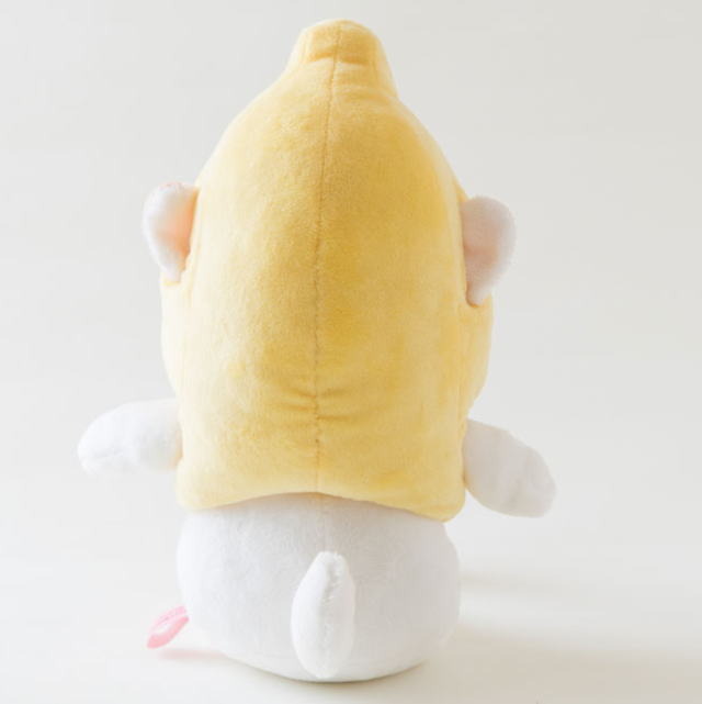 ぬいぐるみ バナナコスチューム 白猫 Mサイズ フルーツ猫 choochoo本舗