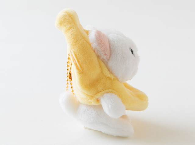 猫 ぬいぐるみマスコット バナナコスチューム 白猫 choochoo本舗