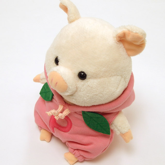 ぷーとん ぬいぐるみ Sサイズ ももパーカーぶた ブタ 豚 雑貨