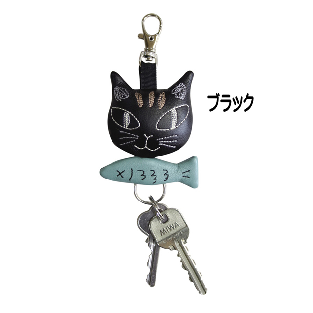 キーホルダー リール 猫 かわいい おしゃれ キーリング ノアファミリー