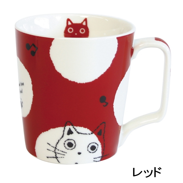 マグカップ 猫柄 黒猫 たまちゃん 音符 電子レンジOK 食洗機OK