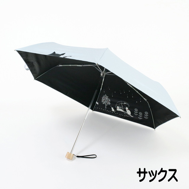 傘 折りたたみ 晴雨兼用 UV 猫柄 軽量 手動 携帯用 折畳み 雨傘 日傘 カサ 雨具 レイングッズ アンブレラ レディース かわいい 誕生日 | ブランド登録なし | 03