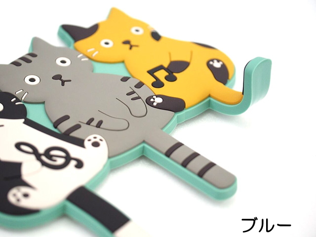 ていぼん様　ねこ❤︎マグネット　バラ売りOK マグネットフック ネコ柄 猫 3連 マグネット フック 耐荷重1kg