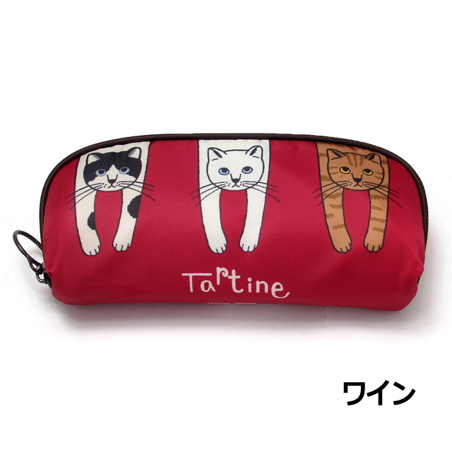 メガネケース 猫 セミハード ケース 眼鏡ケース ポーチ ペンケース