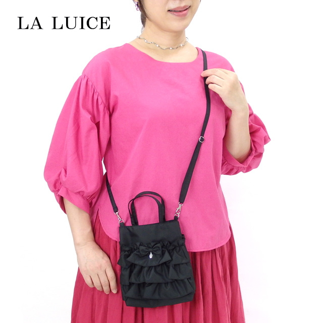 LA LUICE ポシェット スマホ ショルダーバッグ フリル