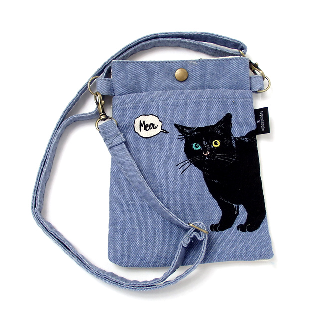 スマホ ショルダー ポシェット サコッシュ ポーチ スマホケース 猫柄