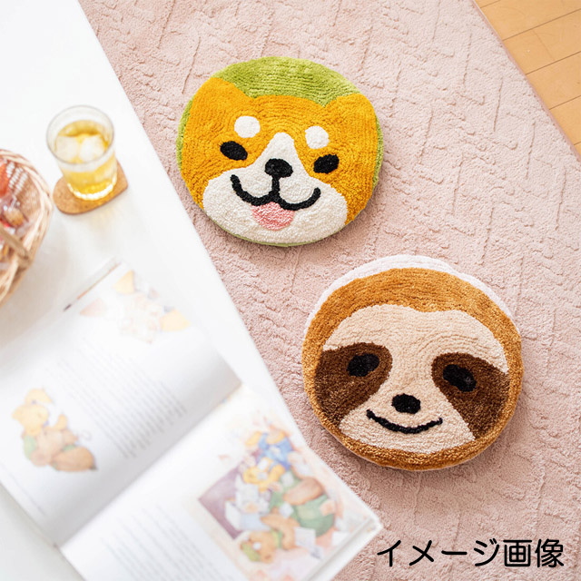 チェアパッド シートクッション 猫 座布団 椅子用 ネコ 円形 丸