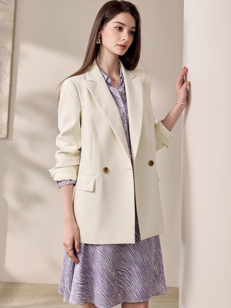 ジャケット レディース 入学式 ママ 母 フォーマル ノーカラー 七分丈