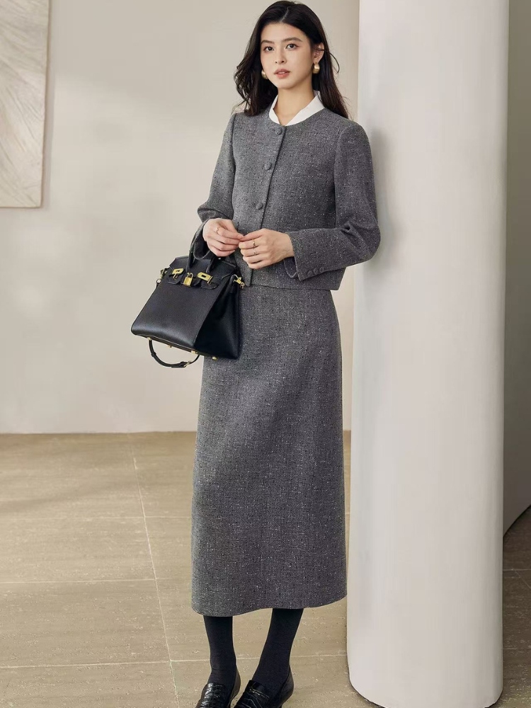 入学式 ママスーツ スカート ロング丈 40代 かっこいい 卒業式 大きい