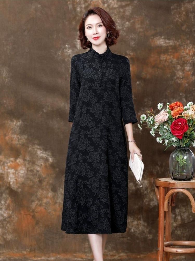 結婚式 親族 フォーマルドレス 50代 ミセス シニア ぽっちゃり きれいめ 顔合わせ 母親 服装 フォーマルワンピース 60代 大きいサイズ ドレス ロングドレス フォーマル ワンピース 体型カバー パーティードレス 40代ロング 春 秋 冬 お呼ばれ 披露宴 祖母 叔母 エレガント 黒 結婚式 親族 フォーマルドレス 50代 ミセス シニア ぽっちゃり きれい