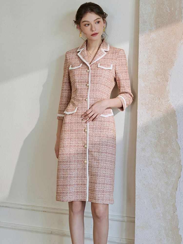 卒業式 ワンピース ウール ツイード風 母 40代 50代 30代 60代