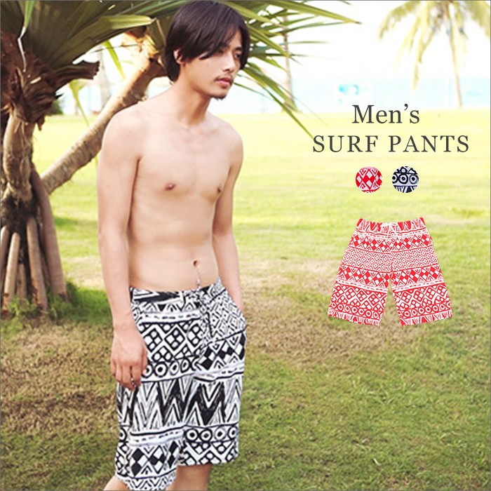 エスニック柄 サーフパンツ メンズ 水着 大きいサイズ