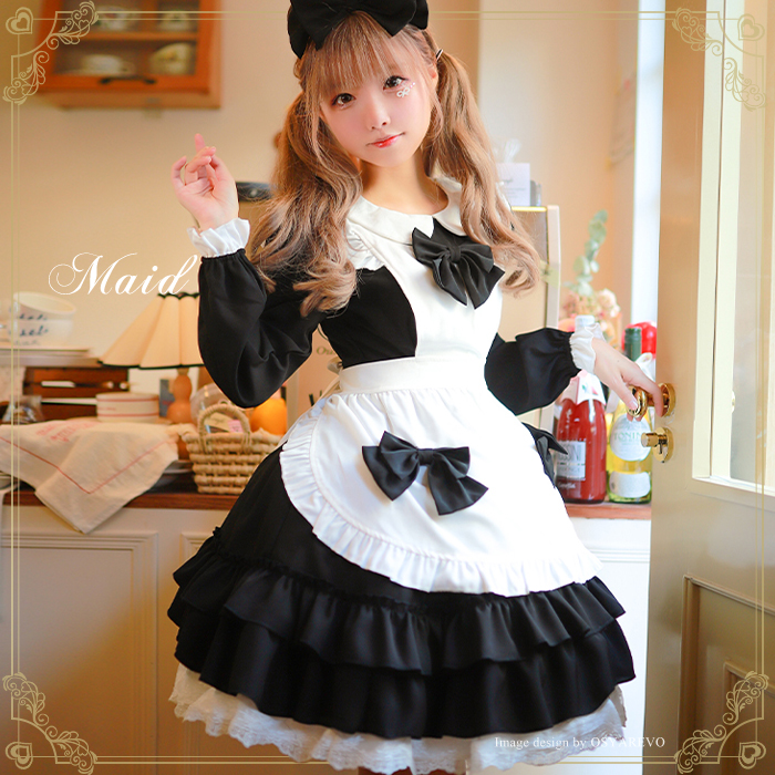 メイド服 (レディース)（サイズ（S/M/L）：LL(XL)）｜コスプレ衣装｜楽器、手芸、コレクション 通販 - Yahoo!ショッピング