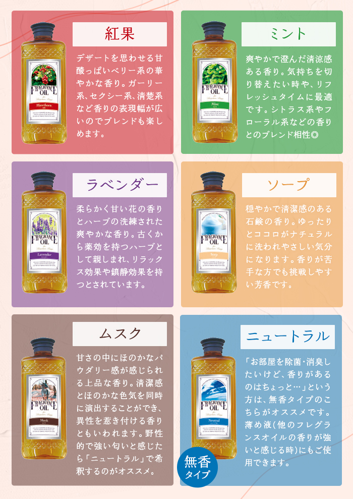 フレグランスオイル 500ml フレグランスランプ 専用 消臭 除菌