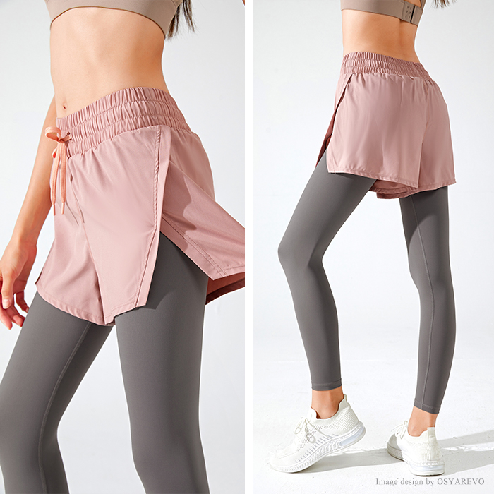 ラッシュレギンス ショートパンツ 水着 ヨガ フィットネス