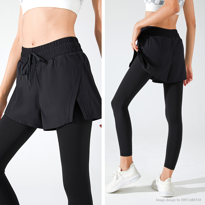 ラッシュレギンス ショートパンツ 水着 ヨガ フィットネス