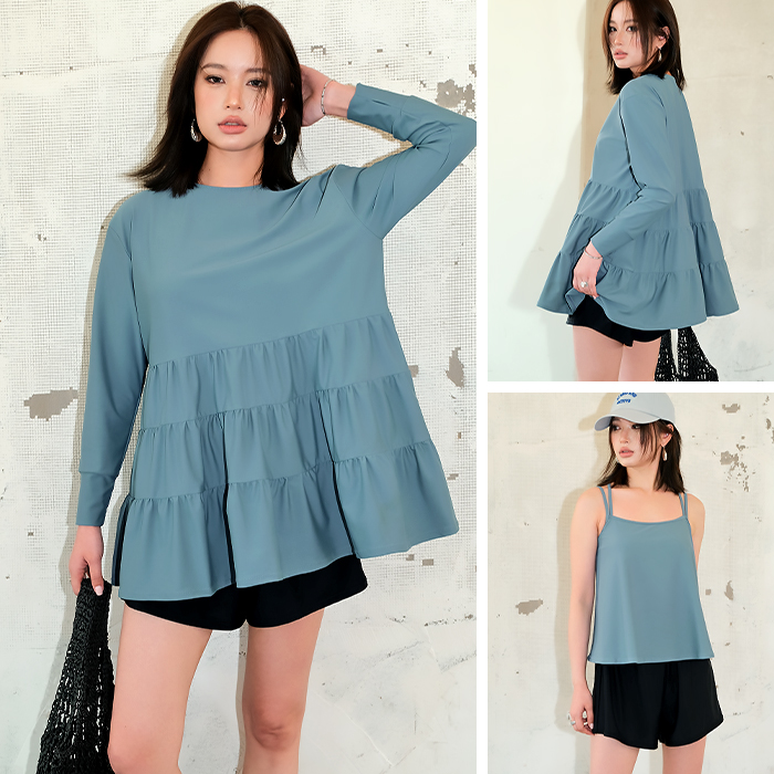 水着 レディース セット水着 ラッシュトップス