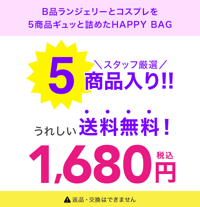 訳あり コスプレ ランジェリー 5組入り 福袋