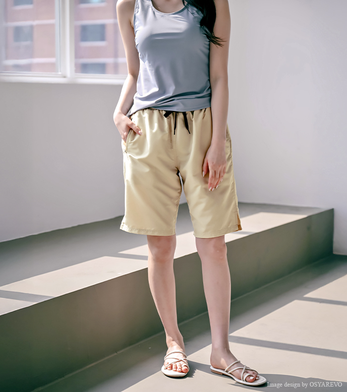 ハーフパンツ 水着 体型カバー レディース