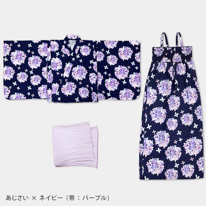 2025 新作 浴衣 子供 セパレート 女の子 3点セット