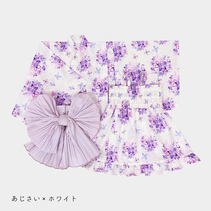 キッズ浴衣 セパレート 女の子 ワンピース 浴衣