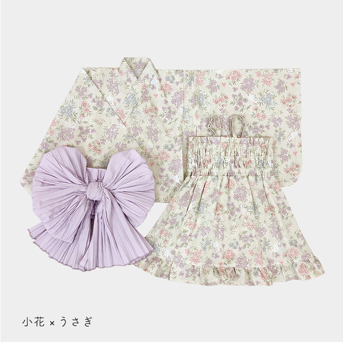 キッズ浴衣 セパレート 女の子 ワンピース 浴衣