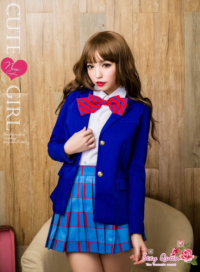 コスプレ 衣装 制服 ブレザー シャツ ネクタイ スカート セット 学生服