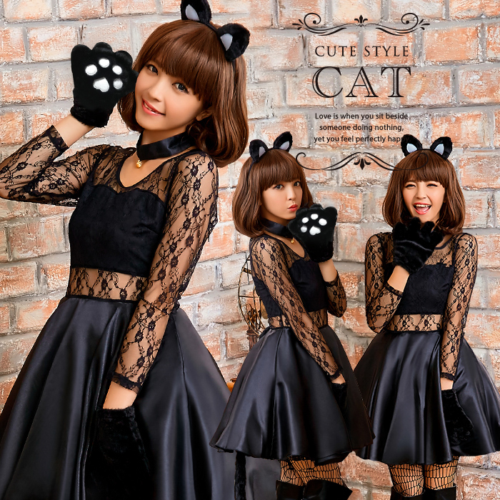ハロウィン コスプレ 猫 猫耳 セクシー 衣装 仮装 しっぽ
