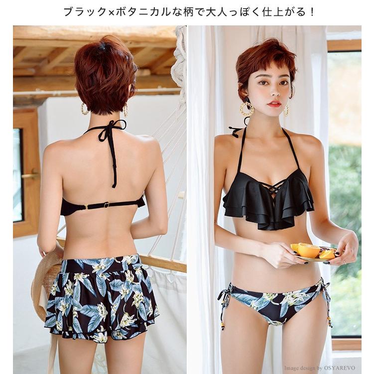 ビキニ 水着 レディース 体型カバー フレアトップ バンドゥ ショートパンツ 3点セット フリルバンドゥ 花柄 無地 黒 ボタニカル 上下別 柄 S 2xl Ld07 オシャrevo 通販 Yahoo ショッピング ビキニ 水着 レディース 体型カバー フレアトップ バンドゥ ショートパンツ 3点セット フリルバンドゥ 花柄 無地 黒 ボタニカル 上下別 柄 S 2xl Ld07 オシャrevo 通販 Yahoo ショッピング