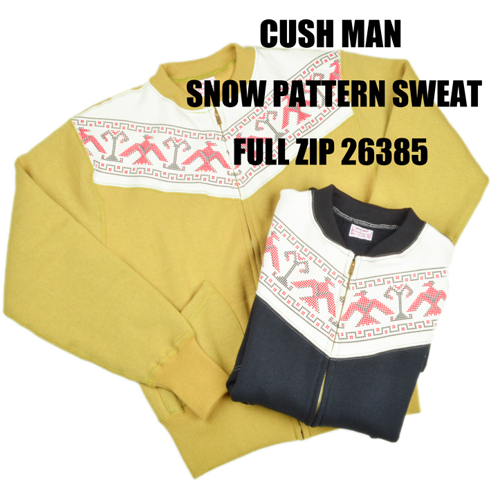 クッシュマン（Cushman）雪柄フルジップスウェット THUNDER BIRD 26385