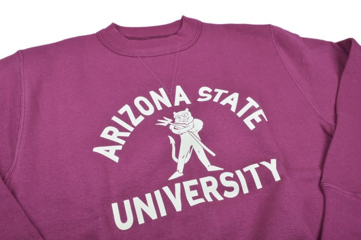 クッシュマン（Cushman）セットインスリーブスウェット ARIZONA STATE