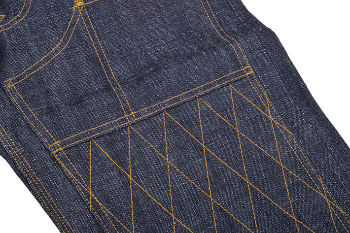 トロフィークロージング（TROPHY CLOTHING）ダブルニーダートデニム