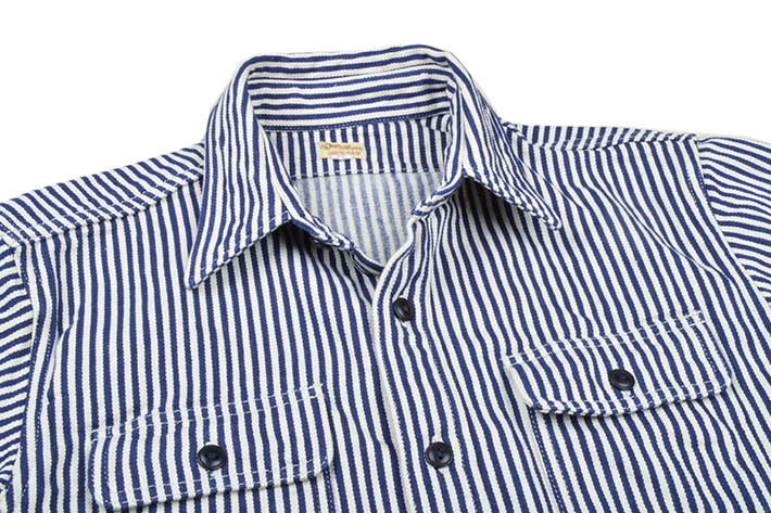 DELUXEWARE（デラックスウエア） ヒッコリーヘビーネルシャツ HV-01